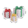 thumbnail image 3 of Christmas Decorations Christmas Lighted Boxes Remote Control, Set of 3 LED Up Decor Outdoor, Up Christmas Boxes Present Decorations Outdoor Yard Christmas Gifts on Clearance, 3 of 6