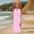 thumbnail image 3 of Ensembles de Bikini Triangle pour Femmes Floral Maillot de Bain 3 Pcs Paréo Jupe Longue Hauts de Maillot de Bain pour Adolescentes Combishort de Couverture de Maillot de Bain pour Femmes Short de Maillot de Bain Robe de Bain Femmes Grande Taille, 3 of 5