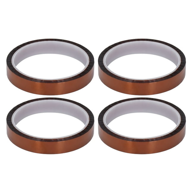Cinta adhesiva antiestática PI de 4 piezas, resistente a altas temperaturas, de poliimida, de 15 mm de ancho.