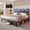 Dark Gray, variant on Asofer Queen Bed Frame with,Modern Upholstered Platform Bed with USB Charging Ports Headboard,No Box Spring Needed,Beige