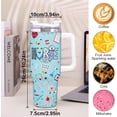 thumbnail image 6 of 40 oz Blue Nurse Tumbler - Handle and Straw, Ideal for Nursing Graduation and Appreciation, Travel Coffee Mug, 6 of 6