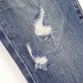 thumbnail image 6 of KIDSCOOL SPACE Baby Girl Boy Jeans,Little Kid Elastic Band Inside Ripped Denim Pants,Blue,12-18 Months, 6 of 8