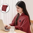 thumbnail image 1 of USB Heated Throw Blanket with Zipper – Wearable Portable Heated Shawl, 3-Second Fast Heating, Adjustable Temperature, Soft Washable Fabric for Home, Office & Travel, 1 of 5