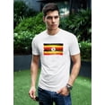 thumbnail image 2 of Grunge Flag Of Uganda Watercolor T-Shirt Men -Image by Shutterstock, Male Medium, 2 of 4
