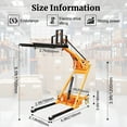 thumbnail image 4 of 1100LBS Capacity Full Electric Pallet Stacker Walkie Forklift - 5.6FT Lifting Height Portable Material Handling Lift Truck with Foldable Design for Warehouse, Factory, Logistics & Retail, 4 of 8