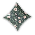 thumbnail image 2 of Vivid Floral Design 16x16in 2-Piece Cotton Fleece Throw Pillow Covers, Shrink Resistant, Hidden Zip, 2 of 6