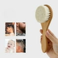 thumbnail image 3 of HeroNeo Baby Hair Brush Wooden Handle Baby Round Hair Brush Natural Soft Bristle Cradle Caps Brush for Toddler Newborn Infant, 3 of 11