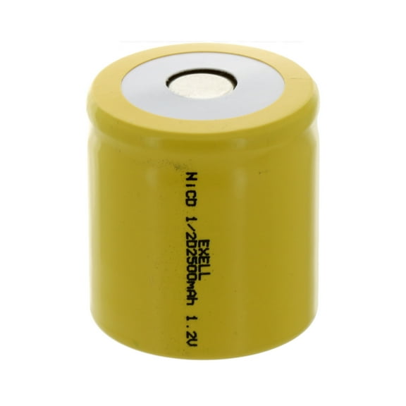 1/2D Size 1.2V 2500mAh Flat Top Rechargeable Battery for DIY Radios Power Packs