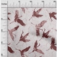 thumbnail image 2 of oneOone Viscose Chiffon Brown Fabric Asian Japanese Bird Sewing Craft Projects Fabric Prints By Yard 42 Inch Wide, 2 of 4