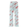 thumbnail image 4 of Casual Pants for Women Loose Straight Leg Boho Beach Casual Printed Linen Pants, 4 of 5