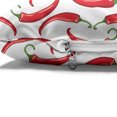 thumbnail image 4 of Peppers Pet Bed, Hot Spicy Vegetable Composition Cartoon Digital Drawing Culinary Elements, Resistant Pad for Dogs and Cats Cushion with Removable Cover, 24" x 39", Vermilion and Green, by Ambesonne, 4 of 4