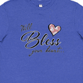 thumbnail image 4 of Inktastic Well Bless Your Heart with Floral Print Youth T-Shirt, 4 of 5