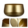 thumbnail image 4 of CHICHUMID 1 Set Golden Metal Planter Bowl with Short and Wide Mouth for Garden 6.7x6.7x4.3in, 4 of 8