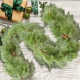 thumbnail image 4 of Qocolhg Christmas Decorations Indoor Outdoor, Christmas Tail Grass Rattan Soft Rubber Simulation Green Plant Decoration Door Frame Home Decoration Window Hanging, on Sale Clearance!, 4 of 5