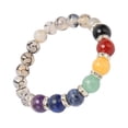 thumbnail image 4 of Pulsera de cuentas de chakras, 7 chakras, cristales curativos, pulsera de meditación, relajación, alivio del estrés, pulsera de cristal para mujeres y hombres tipo 2, 4 of 5