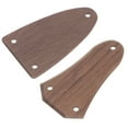 thumbnail image 3 of Shisuyan Electric Guitar Truss Rod Covers Light Brown Wood 2Pcs 5.2x3in, 3 of 9