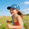 thumbnail image 2 of Outdoor Kids Sun Hat UPF 50+ Quick Dry Foldable Bucket Hat Lightweight Adjustable Fishing Safari Hat for Boys Girls 6-12 Months 12-24 Months 2t 3t 4t 5t 6t 7t 8t 9t Children 2-4 Years, 2 of 4