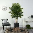 thumbnail image 3 of Nearly Natural 70" Areca Palm Artificial Tree in Black Planter with Stand, 3 of 4