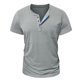 thumbnail image 3 of Ceisia Men's Henley Shirt | Slim Fit Short Sleeve Solid Color Henley | Stretch Breathable (Leather Buckle Cargo Pocket) Gift, 3 of 6