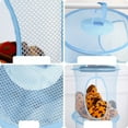 thumbnail image 4 of Organizador de almacenamiento colgante, bolsas de malla plegables para ahorrar espacio para niños, diseño transparente para una fácil identificación del contenido, alambre de acero galvanizado, 4 of 7