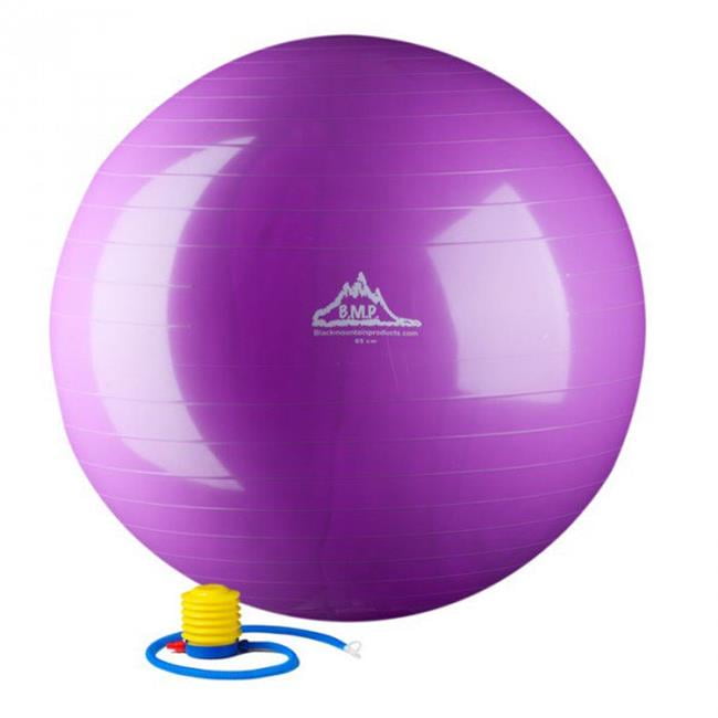 Black Mountain Products Static Strength Exercise Stability Ball with Pump
