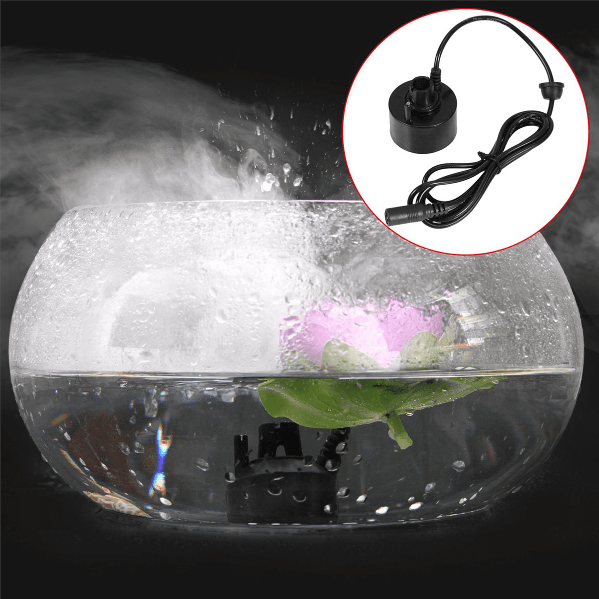 4X 400ML/H Mini Ultrasonic Mist Maker Fogger Water Fountain Pond Fog Machine Atomizer Air Humidifier