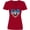 Red, variant on Inktastic Boston Terrier Dog US Flag July 4th Women's V-Neck T-Shirt