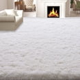 thumbnail image 5 of Janvonne 9x12 Red Fluffy Shag Area Rug, Ultra Soft Plush Fuzzy Shaggy Carpet for Living Room Bedroom, Non-Slip Floor Rug for Kids Girls Room Nursery, Cozy Indoor Home Decor, 5 of 8