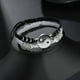 thumbnail image 3 of Pulseras para 2 pulseras de cordón ajustable Yin Yang a juego para relación de amistad novio novia regalo de San Valentín, 3 of 5