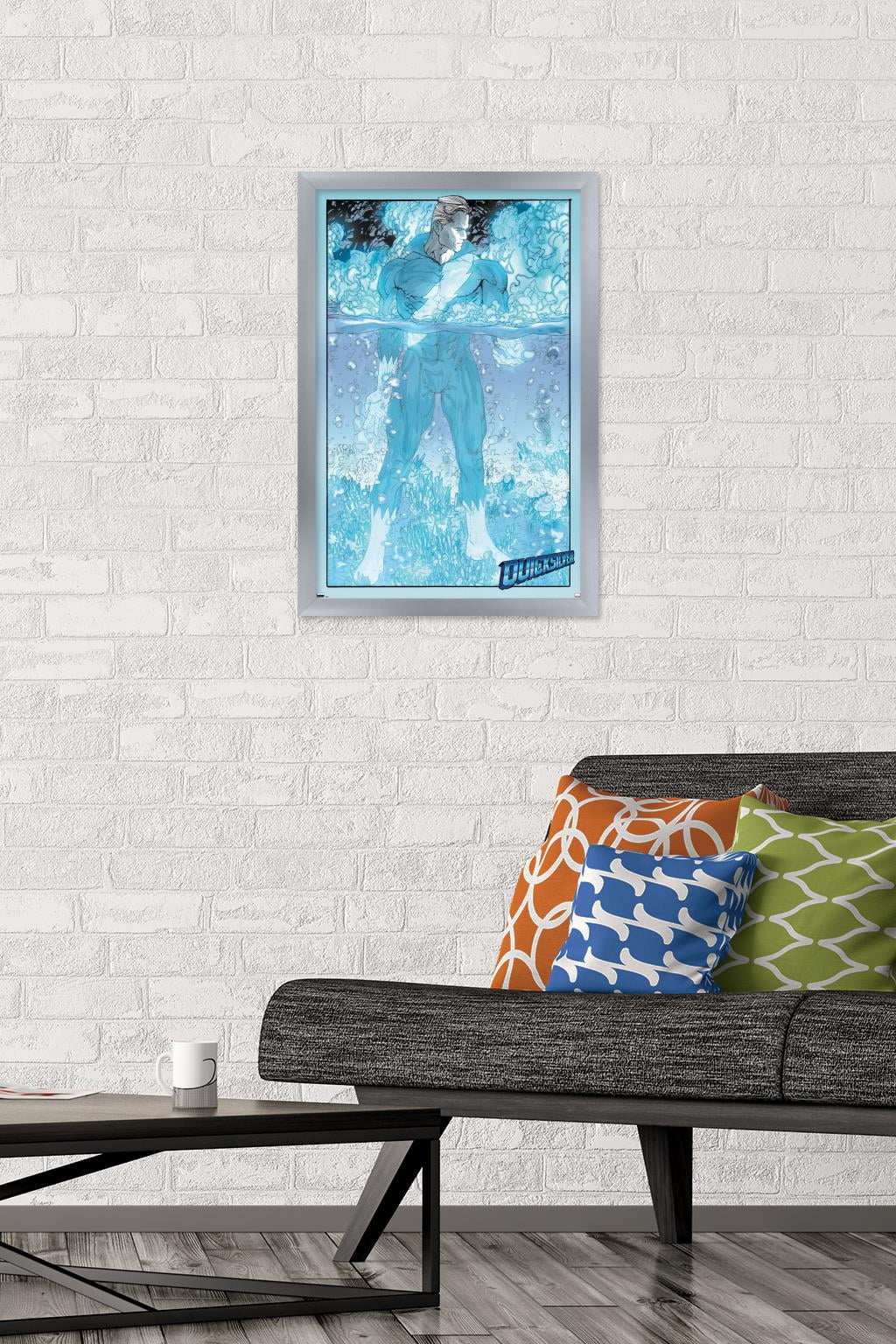 Marvel Comics - Quicksilver - Son Of M #2 Wall Poster, 14.725" x 22.375", Framed