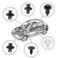 thumbnail image 2 of Secure and Reliable for Automotive Fasteners 100 Pcs Nylon Bumper Rivets, 2 of 10