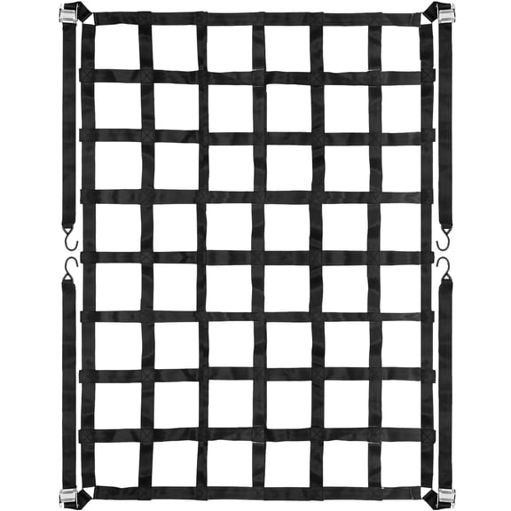 VEVOR 3.5'x 4.1' Cargo Net with S-Hooks, Truck Bed Cargo Net Heavy Duty Cargo Nets Capacity 1100LBS for Pickup Trucks (42" x 50")