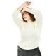 thumbnail image 4 of Blusa tejido con textura de brillos Roman Fashion /Tallas Extras, 2842 (Dorado) dorado 42, 4 of 6