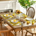 thumbnail image 3 of Dalrosia Bee Sunflower Placemats for Dining Table Set of 4, Spring Summer Seasonal Decoration Rustic Washable Table Mats,12 x 18 Inch, 3 of 4