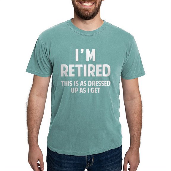 CafePress - Retired1b T Shirt - Mens Comfort Colors Shirt