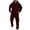 Wine#9527, variant on BOOMNY Men Sweatsuits Set Plus Size Hoodies Sweatpants 2Pcs Gym Sweat Suits Running Jogging Fall Winter Athletic Tracksuit Outfits