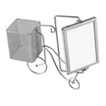 thumbnail image 3 of Lipstore Rotating Photo Frame Display Card Holder Picture Frame for Bedroom Nursery Mum With Mesh Basket, 3 of 8