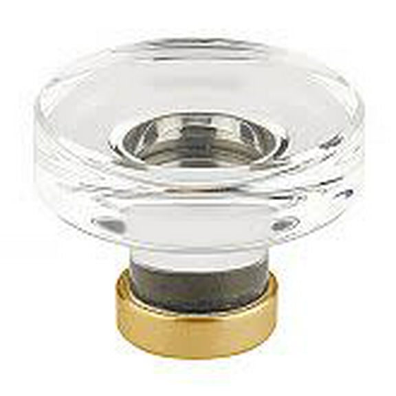 Emtek 86570US4 1.75 in. Grayson Crystal Cabinet Knob, Satin Brass