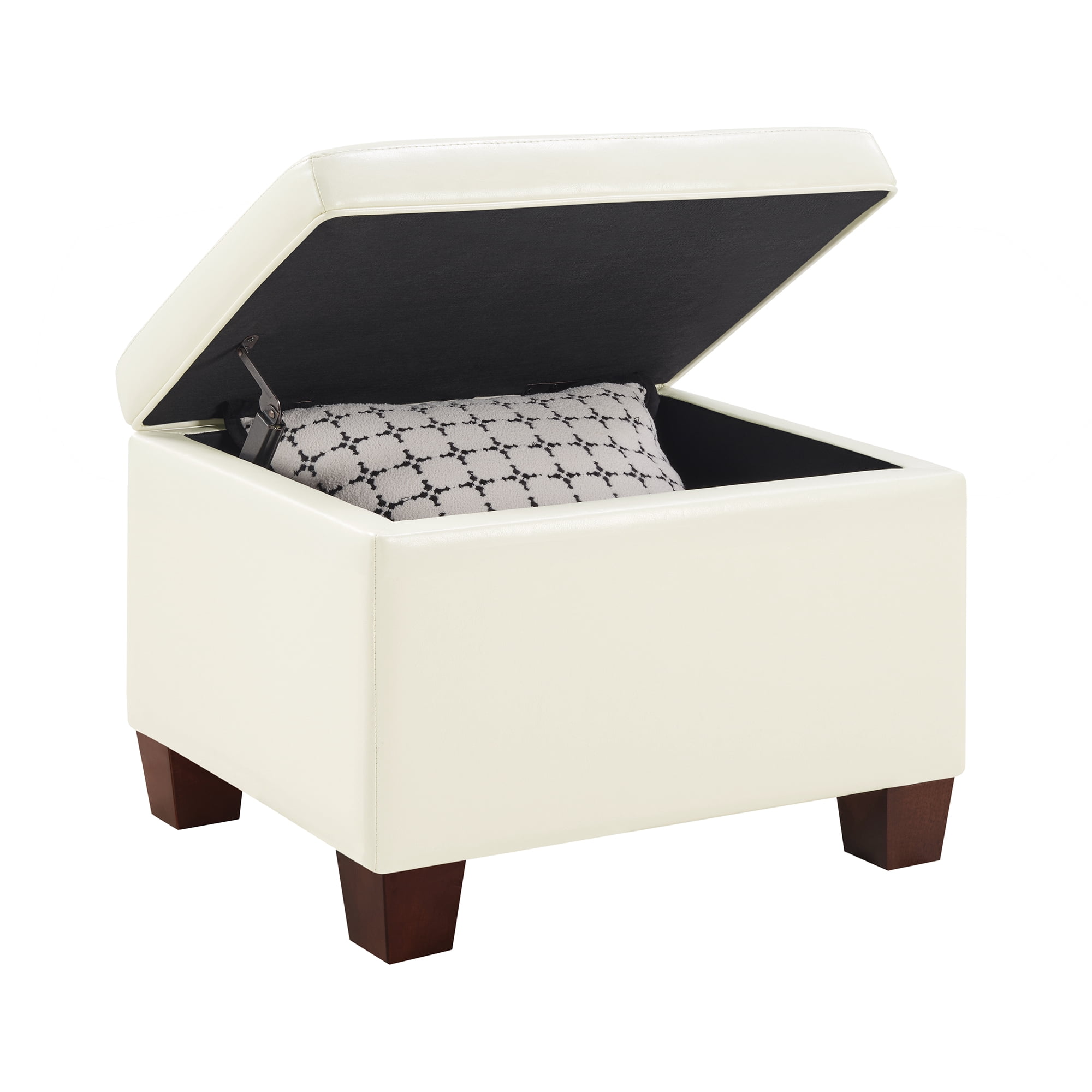 Convenience Concepts Madison Storage Ottoman, Ivory
