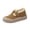 Camel, variant on Fleece Lined Winter Shoes, Fleece Lined Suede Platform Loafers Winter Casual Strolling, Adjustable Buckle Strap Thermally Insulated Flats Holiday Travel Wearing, Heavy Duty Cushion Footwear, White 9