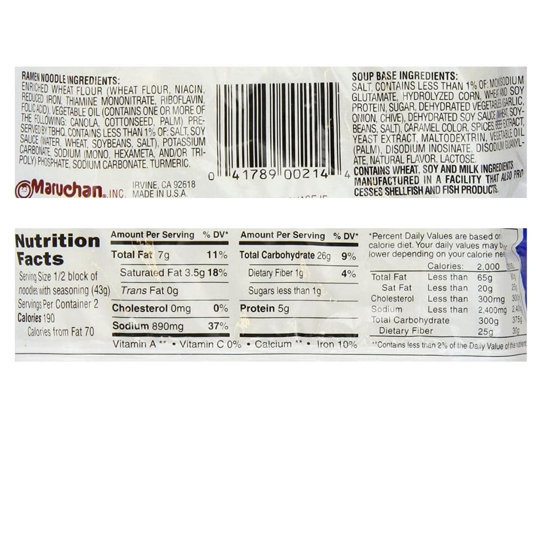 Maruchan Ramen Noodle Soup Soy Sauce Flavor, 3.0 Oz, Pack of 24