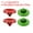 Red/Green, variant on Camera Shutter Button, 2 Pack Soft Shutter Release Button Camera Button Concave, Red Silver