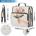 thumbnail image 2 of FORMRS Zipper Binder with Shoulder Strap 2-inch Ring 500 Sheet Capacity File Bag, Yellow Cute Flower, 2 of 5