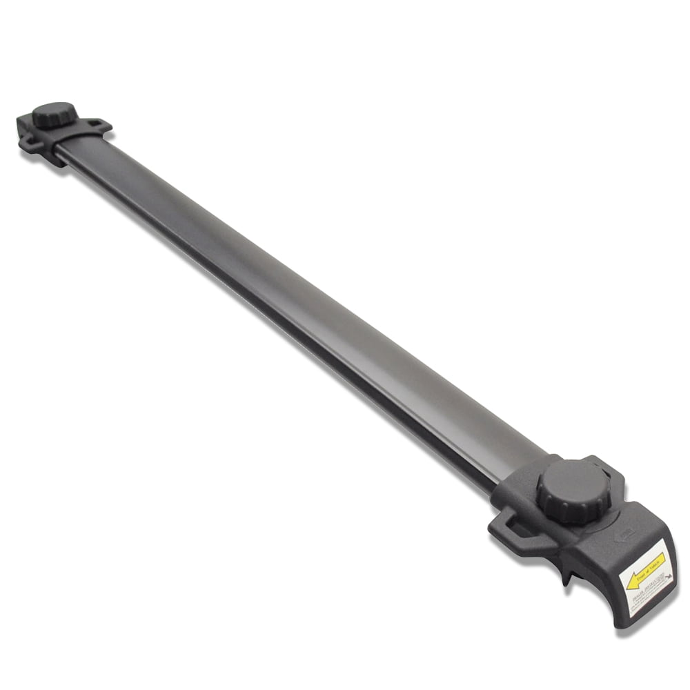 Ikon Motorsports Compatible with 09-20 Dodge Journey OE Factory Style Roof Rack Cross Bar Black ABS Aluminum