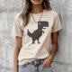 thumbnail image 3 of Camisetas de dinosaurios para mujer, camisetas gráficas de diseñador de manga, ropa de anime femenina, 3 of 5