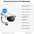 thumbnail image 4 of ONWOTE 4K 8MP PoE IP Security Camera, AI Human Vehicle Detection, 3840x2160P, 128° Field of View, Video Audio, Indoor Outdoor, Add-on Camera to PoE NVR System, 4 of 5