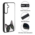 thumbnail image 2 of WIRESTER Shockproof Soft Rubber Cover Case for Samsung Galaxy S25+ / S25 Plus 6.7" 2025, Animal Black White Tuxedo Cat, 2 of 5