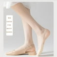 thumbnail image 5 of 5 Pairs Toe Topper Half Socks Women's No Show Toe Cover Liners Sock for Mules Sandals Pumps Clogs Heels US 5-9, 5 of 6