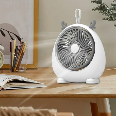 

asjyhkr Desktop Desktop Fan Silent Fan Personal Fan for Home Office Desktop Students Dormitory Office Small Portable Usb Rechargeable Fan