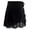 Black, variant on Women's Tutu Adult Lace Up Style Bag Hip Chiffon Short Training Skirt Matching Skirt,Women's Skirts(Black)
